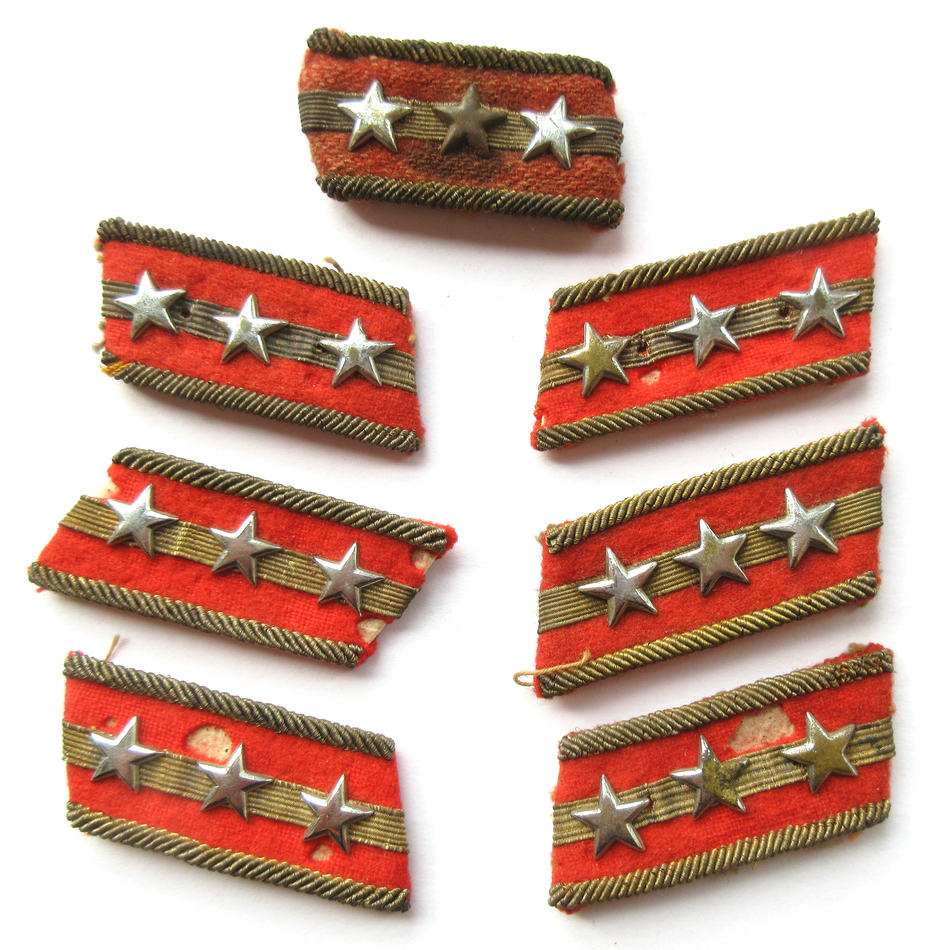 陸軍大尉 三式襟章セット
